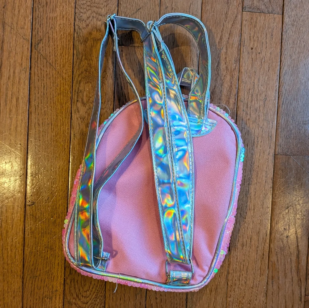 Mattel Barbie Pink and Silver Sequin Kids Backpack